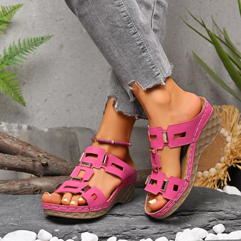 Women's Open Toe Wedge Sandals