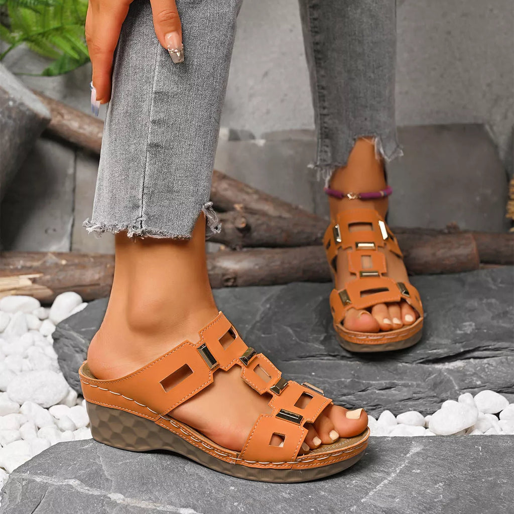 Women's Open Toe Wedge Sandals