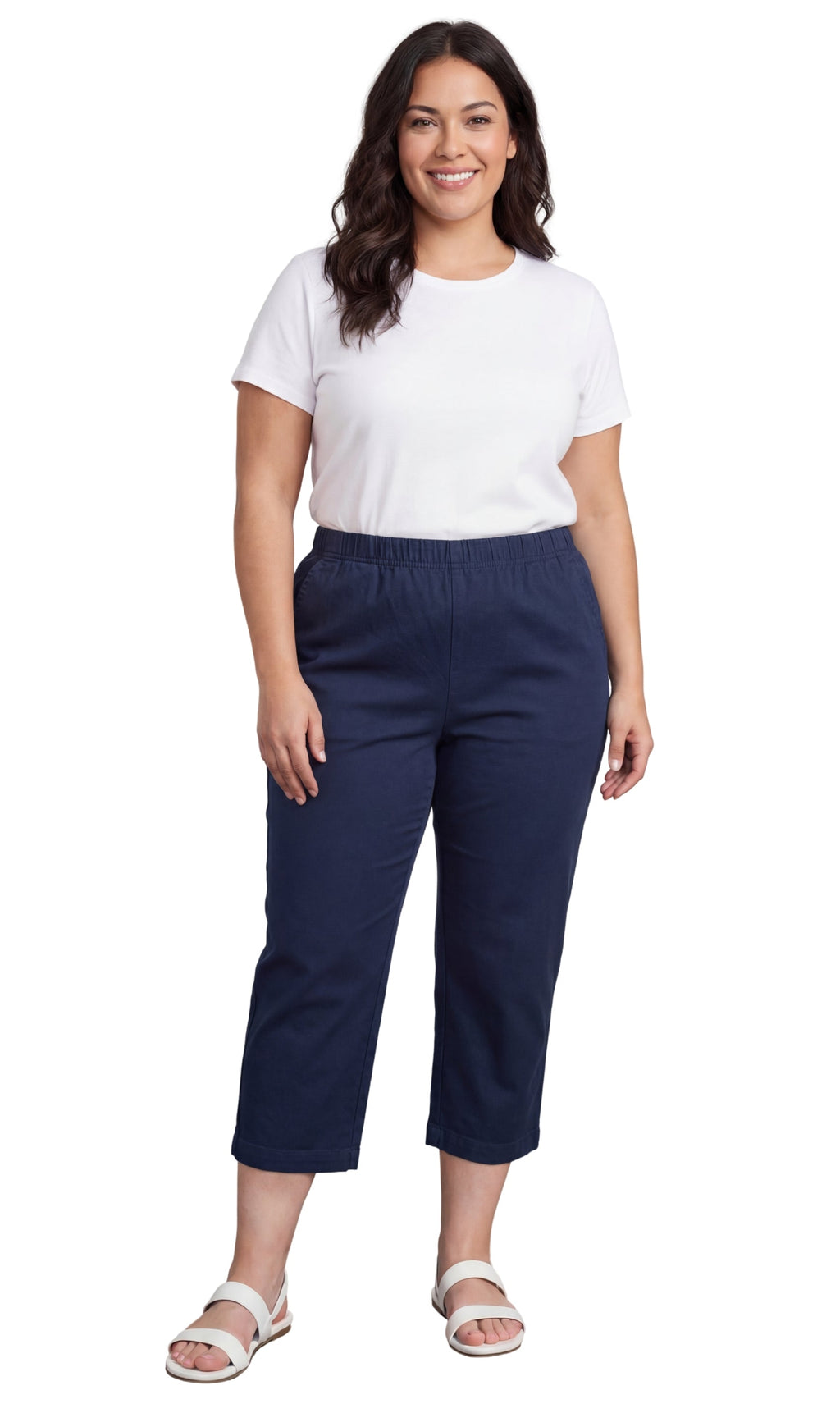 Women's Lightweight Stretch Denim Capri Pants — Comfortable Everyday Fit