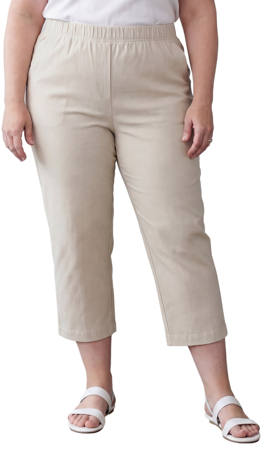 Women's Lightweight Stretch Denim Capri Pants — Comfortable Everyday Fit