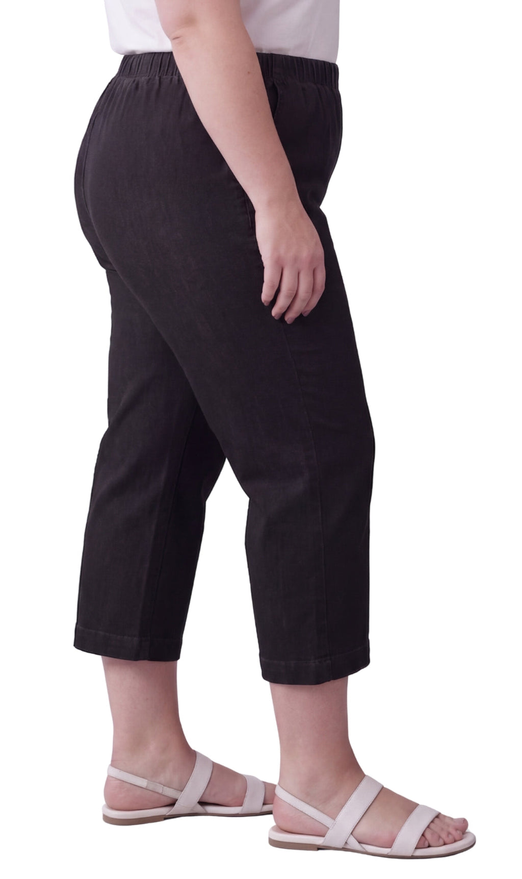Women's Lightweight Stretch Denim Capri Pants — Comfortable Everyday Fit