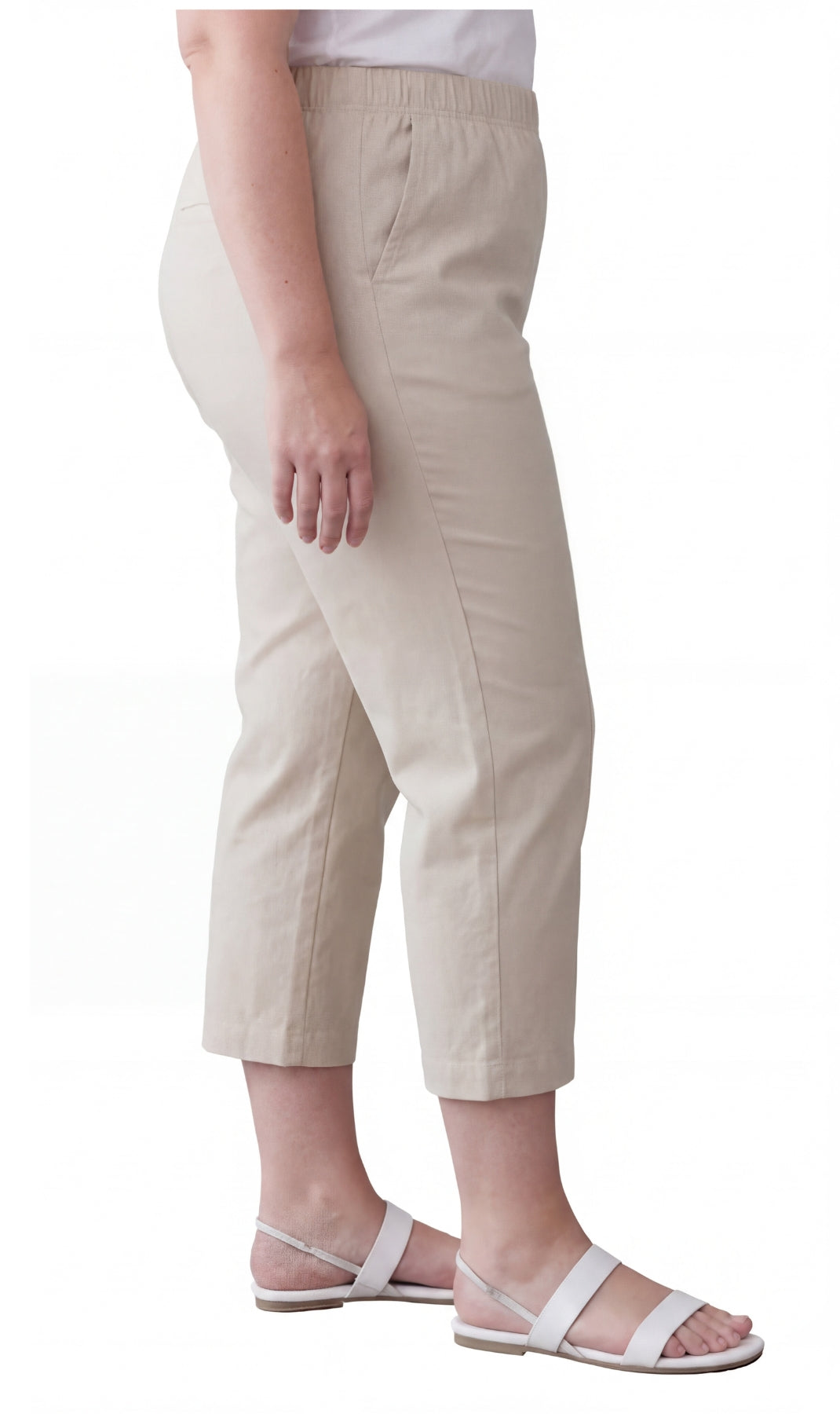 Women's Lightweight Stretch Denim Capri Pants — Comfortable Everyday Fit