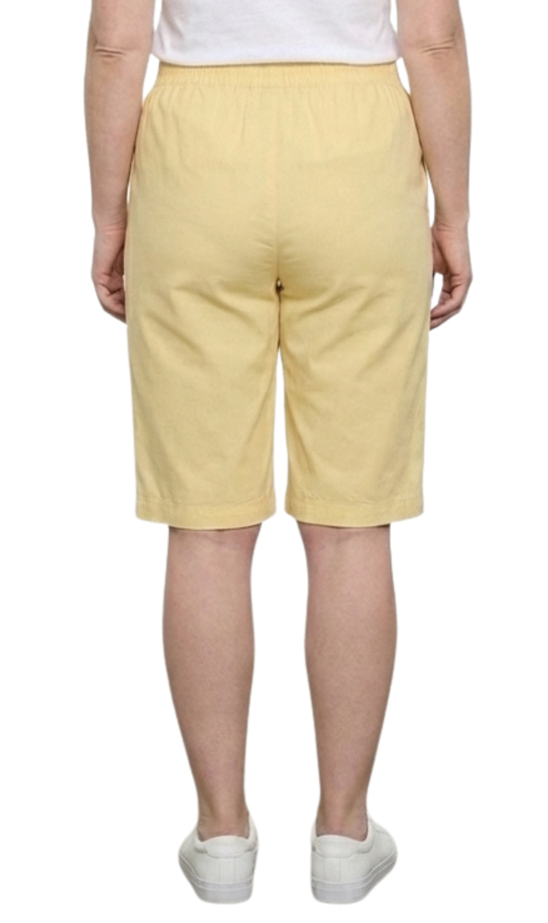 Women's Easy Pull-On Bermuda Shorts in Denim and Twill