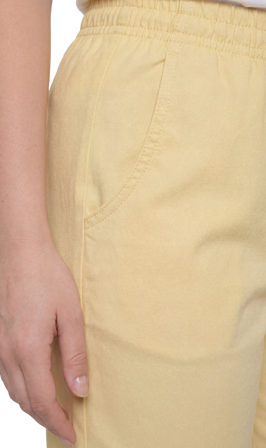 Women's Easy Pull-On Bermuda Shorts in Denim and Twill