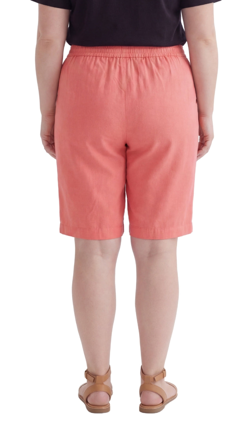 Women's Easy Pull-On Bermuda Shorts in Denim and Twill