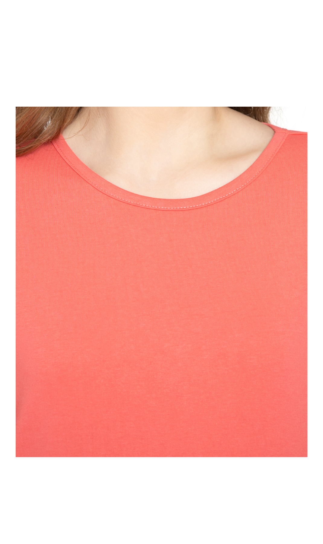 Women's 3/4 Sleeve Crew Neck Top — Comfortable Jersey Knit