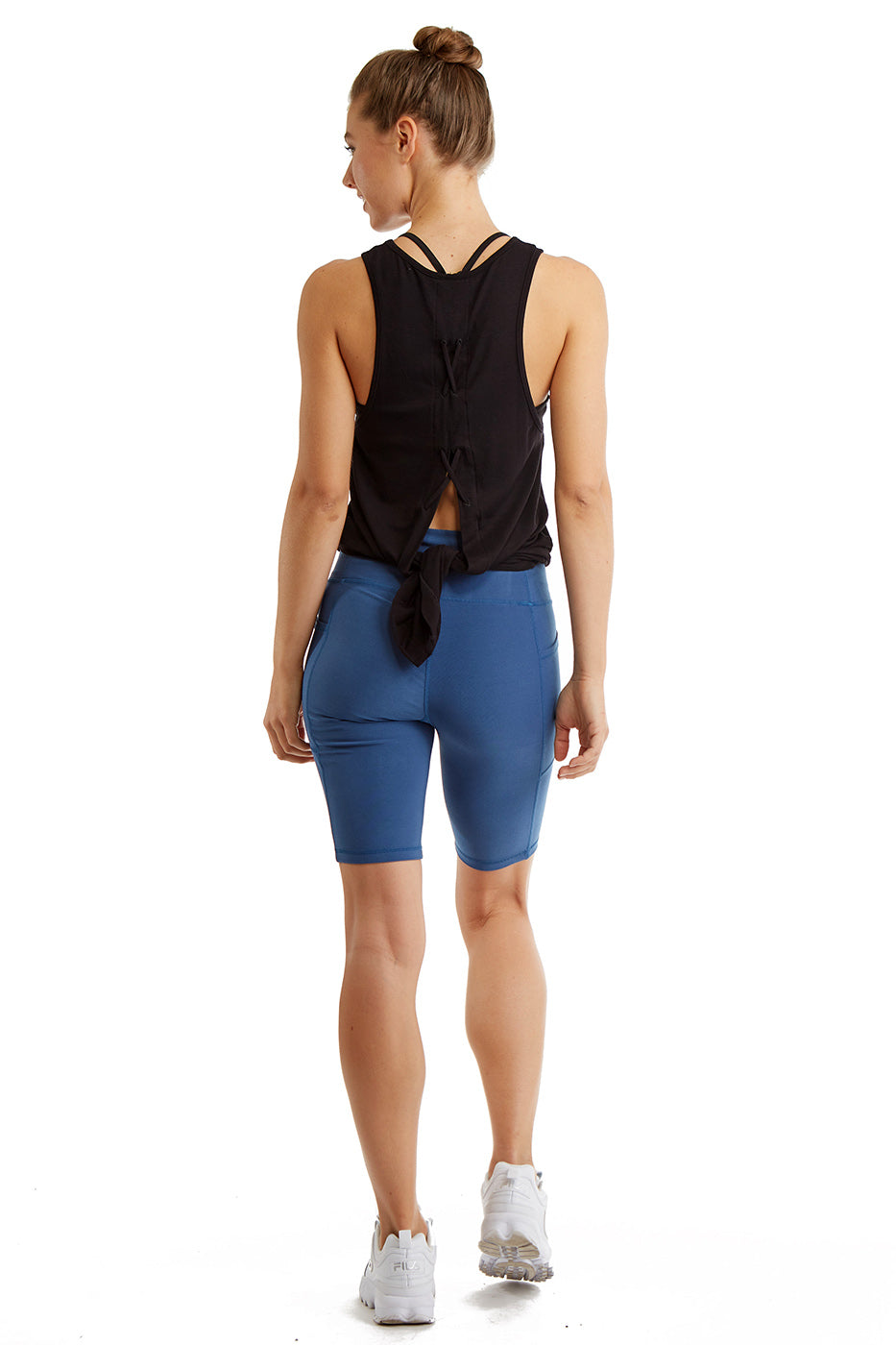 Women's Compression Cycling Shorts — Double Knit with Side Phone Pockets