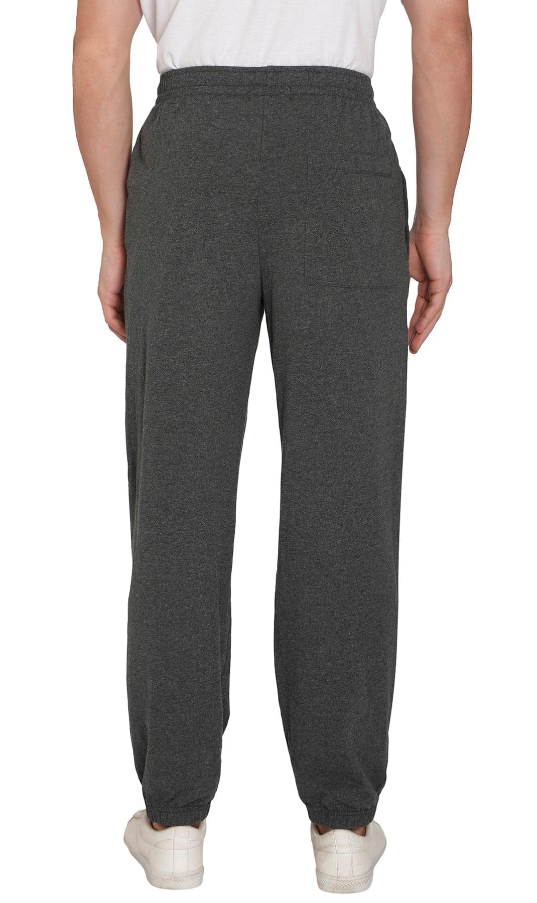 Men's Pull-On Elastic Waist Knit Pants — Relaxed Fit Lounge Pants