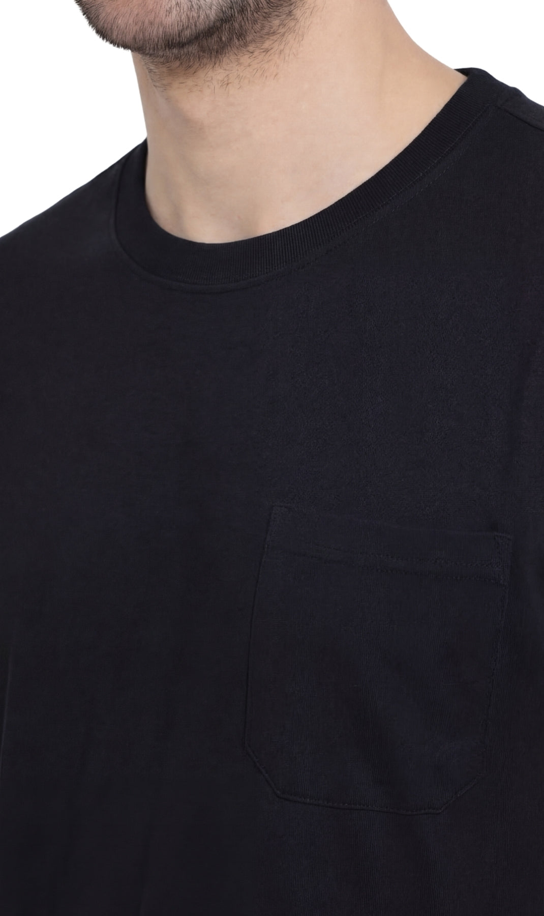 Men's Heavyweight Short Sleeve Crew Neck T-Shirt with Chest Pocket