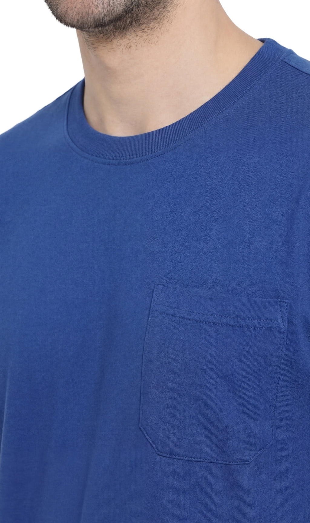 Men's Heavyweight Short Sleeve Crew Neck T-Shirt with Chest Pocket