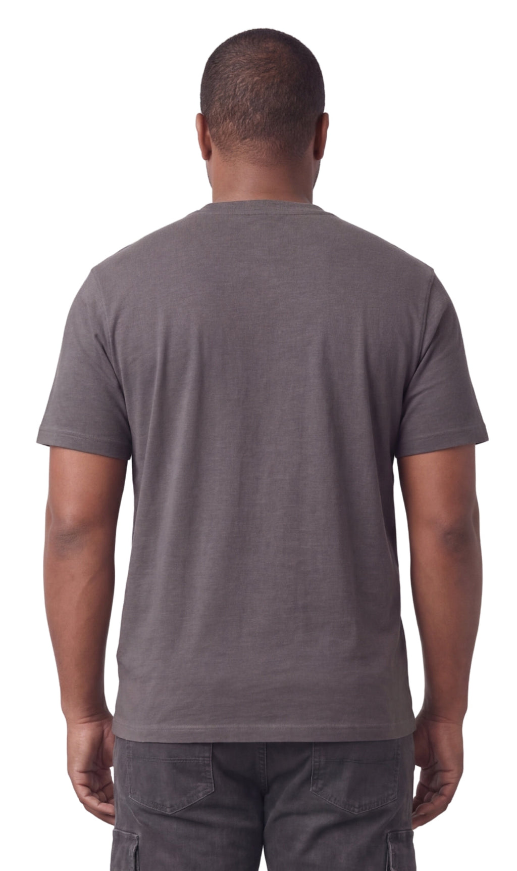 Men's Short Sleeve Henley T-Shirt with 3-Button Placket and Chest Pocket