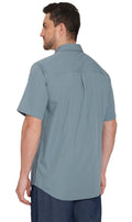 Men's Short Sleeve Explorer Shirt — Snap Front with Multi-Pockets and Back Mesh