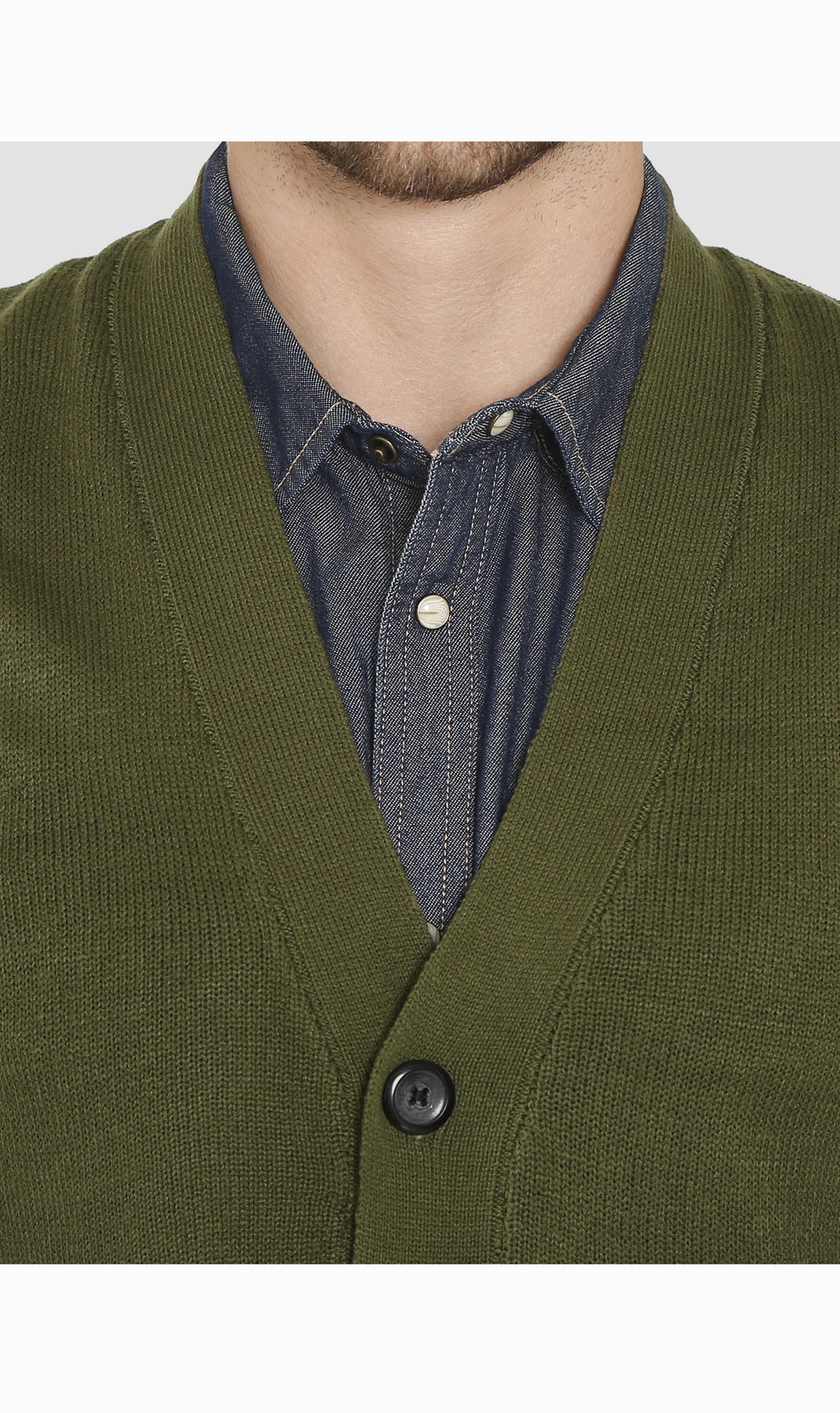 Men's Cashmere-Like Button Front Flat Knit Sweater Vest with Chest Pockets