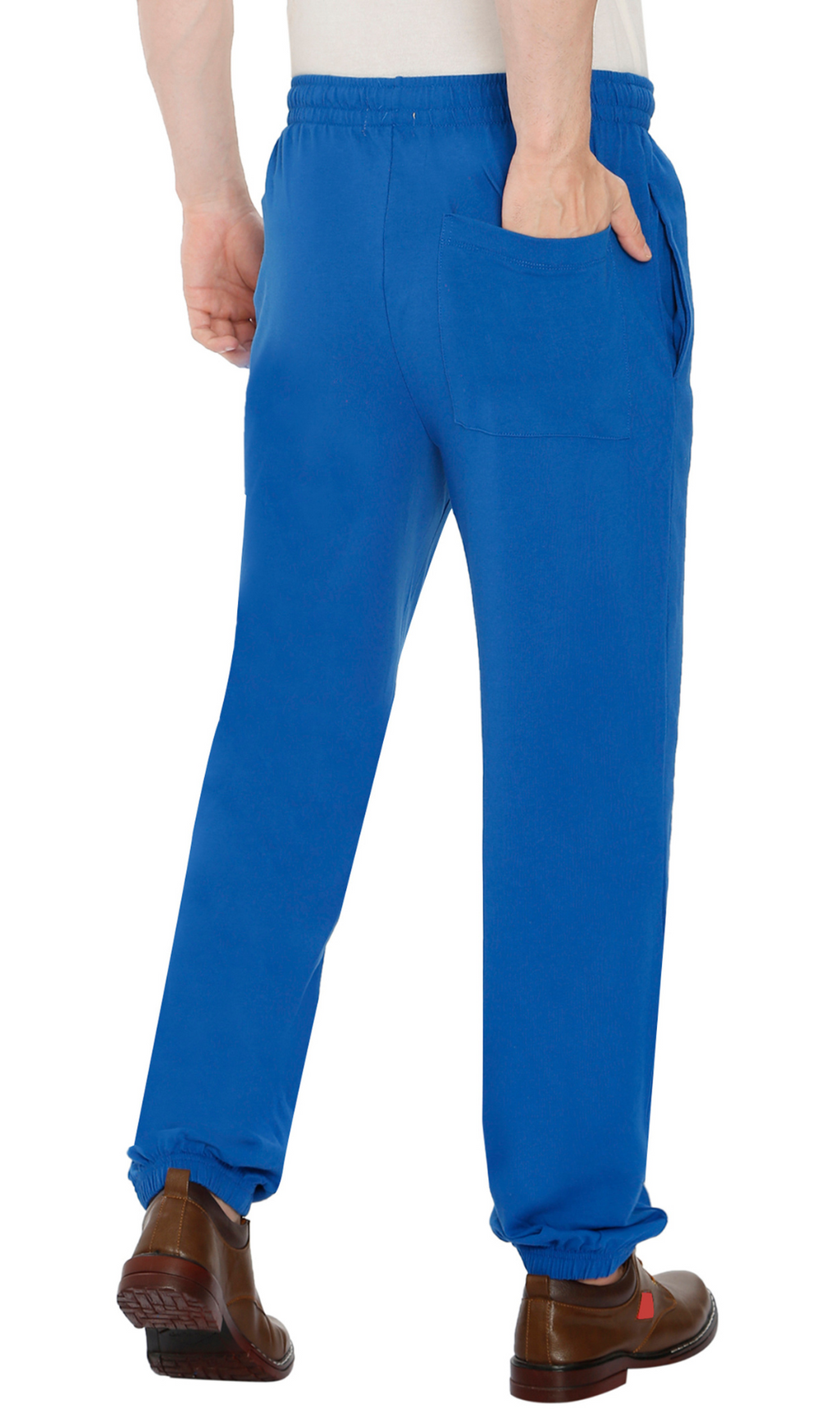 Men's Pull-On Elastic Waist Knit Pants — Relaxed Fit Lounge Pants