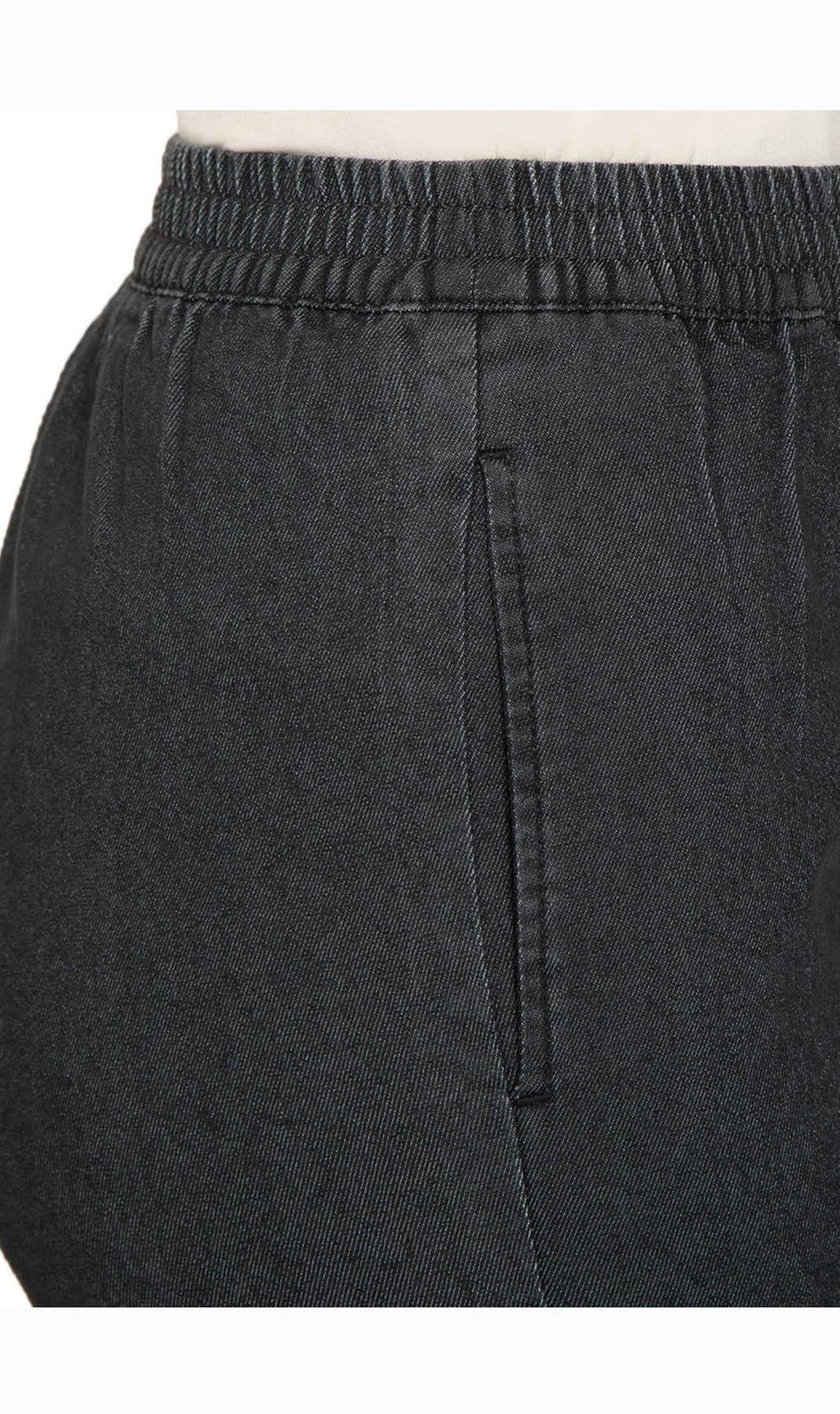 Women's Easy Pull-On Bermuda Shorts in Denim and Twill