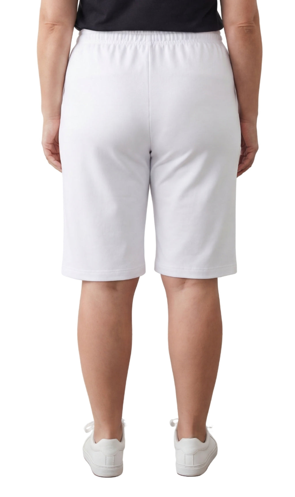 Women's Easy Pull-On Bermuda Shorts in Denim and Twill