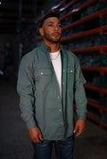 FR Pearl Snap Work Shirt - Gunner Green