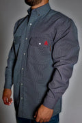 FR Pearl Snap Work Shirt - Shadow Black