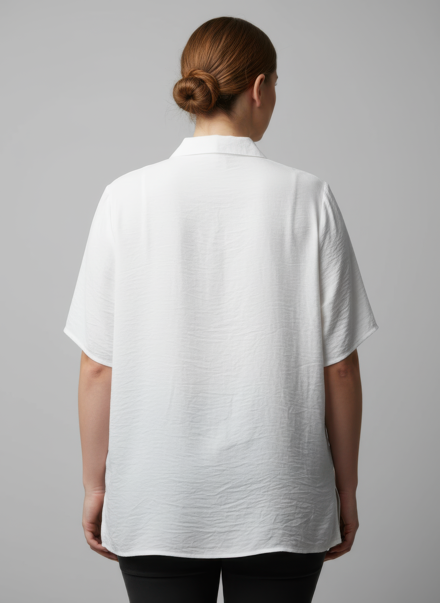 Zip-front Collared Utility Knit Top