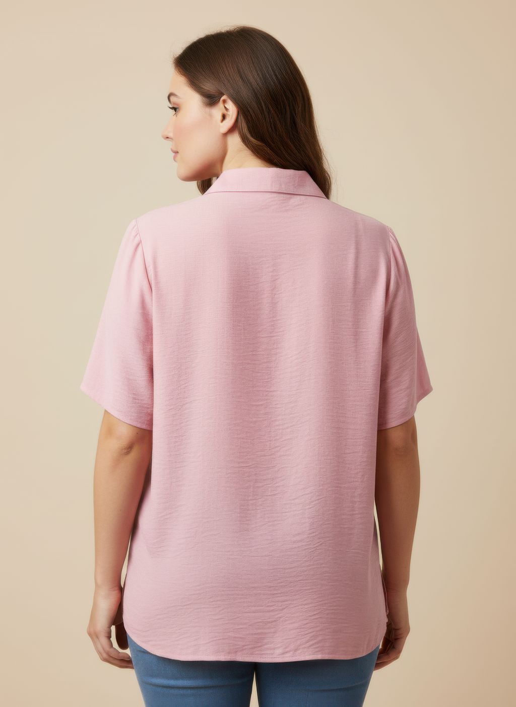 Zip-front Collared Utility Knit Top