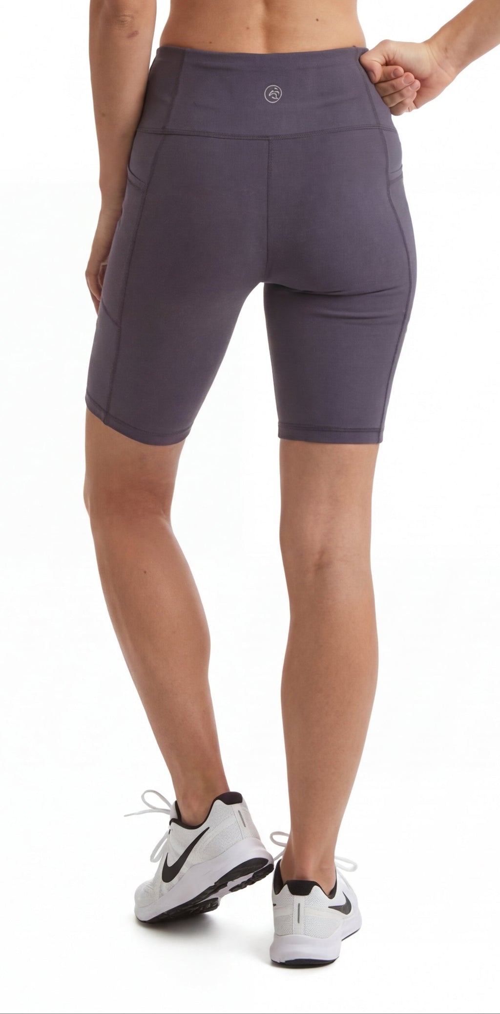 Women's Compression Cycling Shorts — Double Knit with Side Phone Pockets