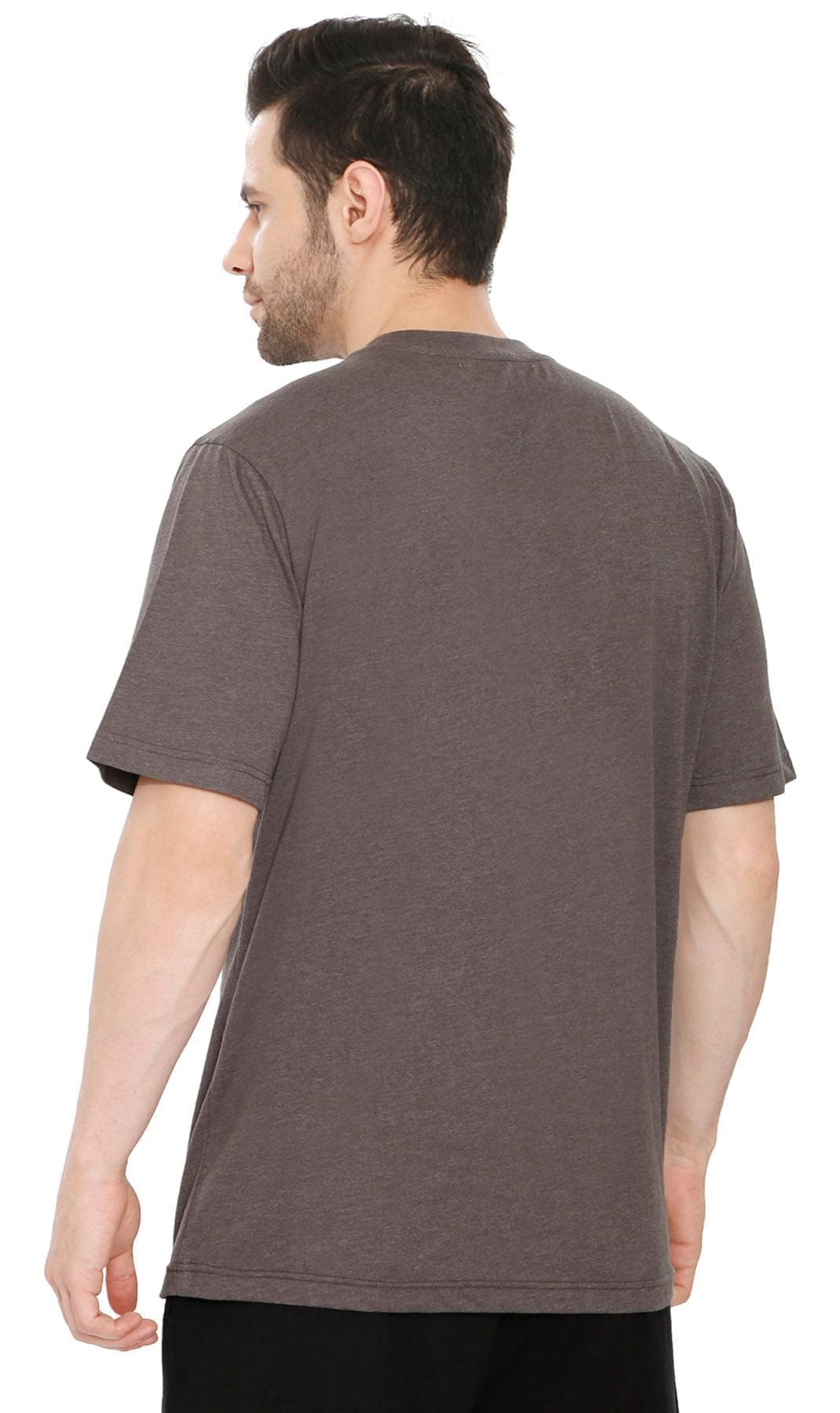 Men's Heavyweight Short Sleeve Crew Neck T-Shirt — Relaxed Fit Solid Color