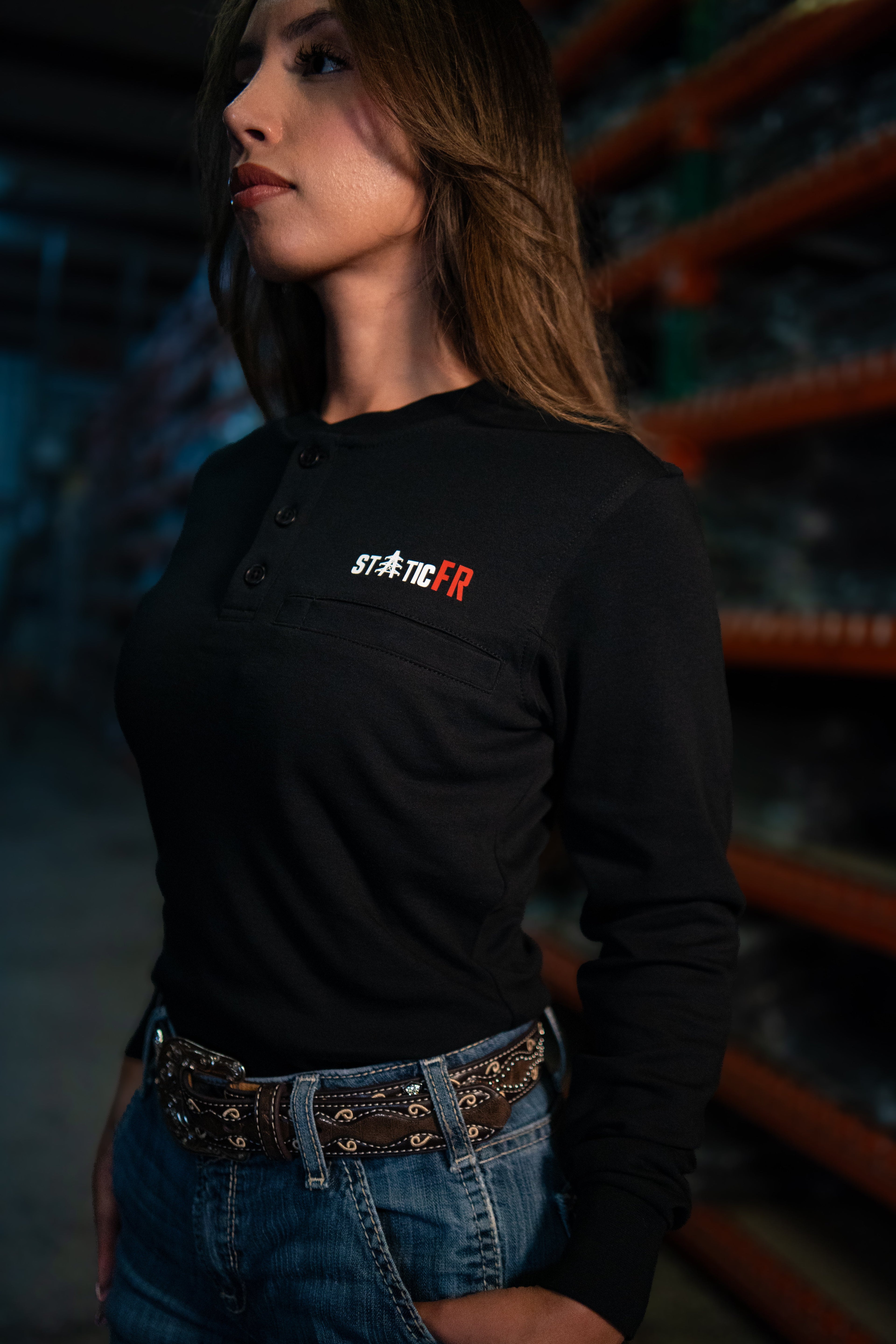 FR Women's Crew Neck - Black