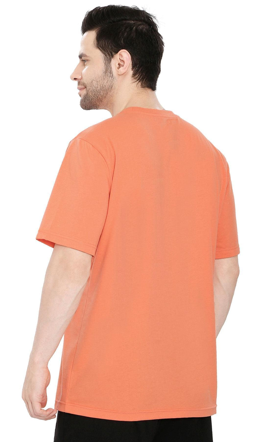 Men's Heavyweight Short Sleeve Crew Neck T-Shirt — Relaxed Fit Solid Color