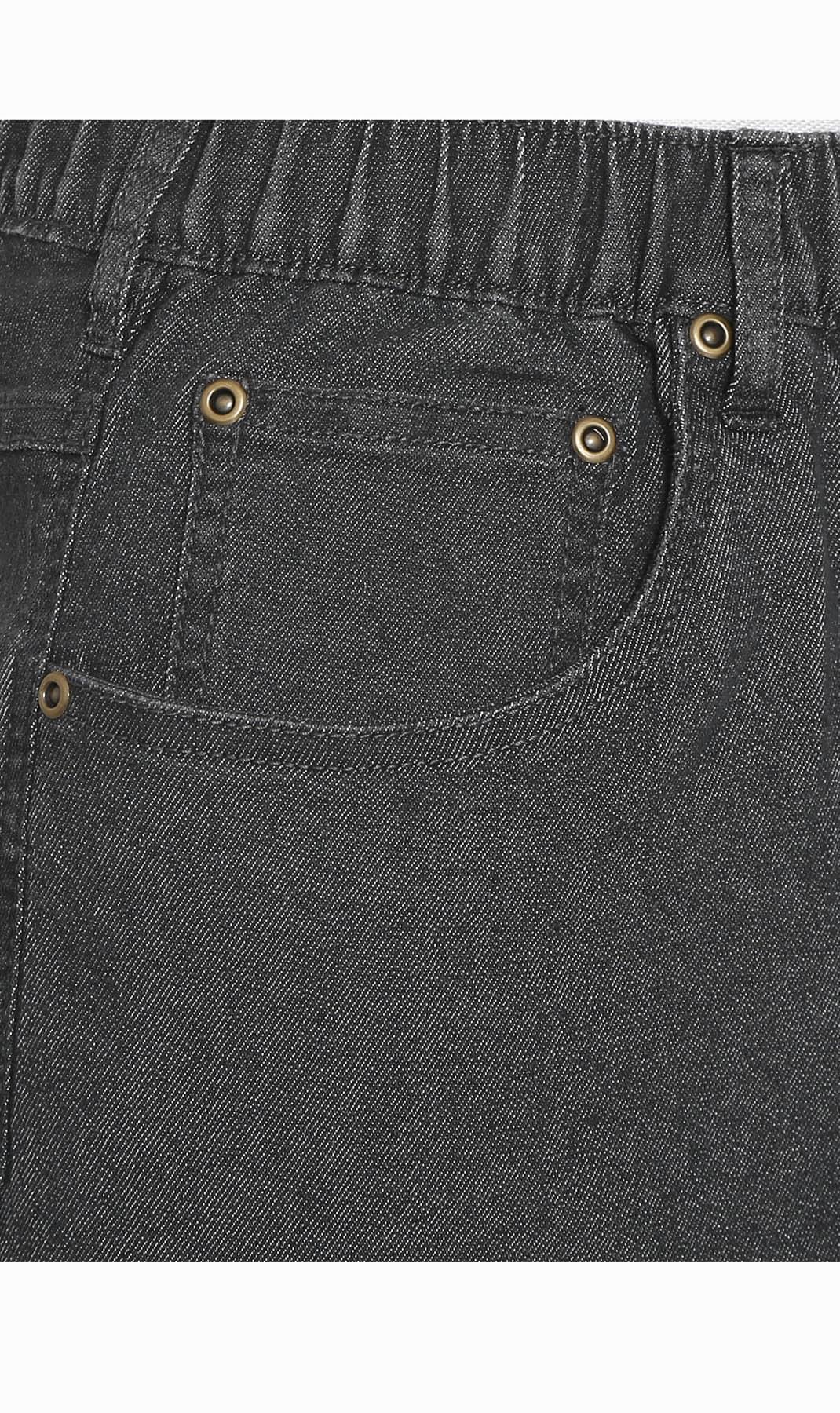 Men's Pull-On Stretch Denim and Twill Shorts — Elastic Waist No Zipper