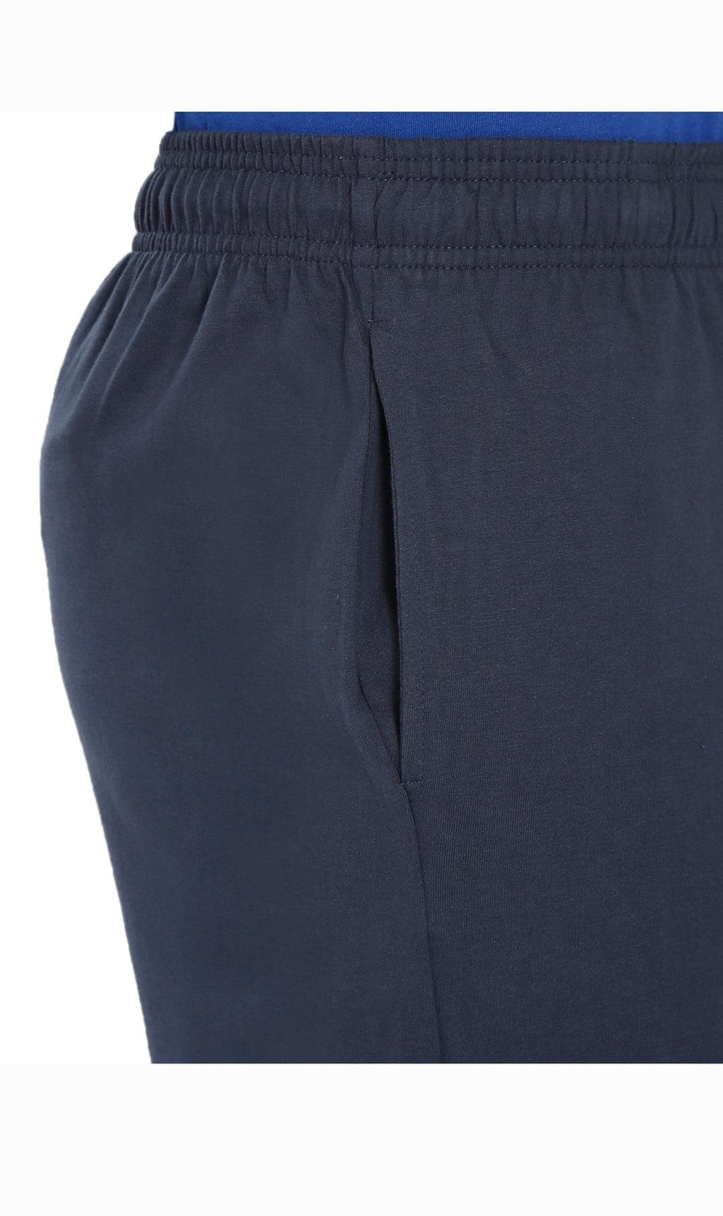 Men's 100% Cotton Knit Shorts — Elastic Waist with Inner Drawstring