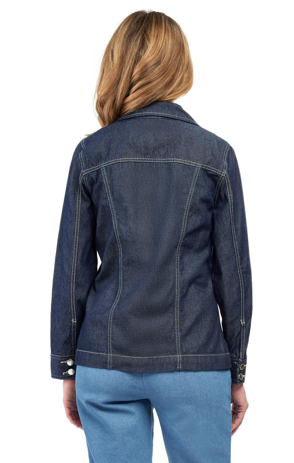 Women's Classic Button Front Denim Jacket — Timeless Everyday Style