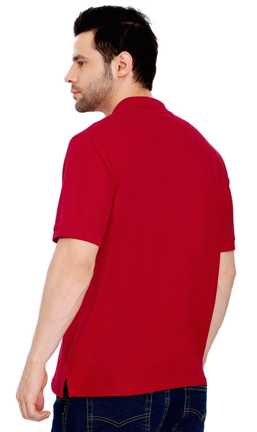 Men's Short Sleeve Polo Shirt — Pique Knit Cotton Blend with Chest Pocket
