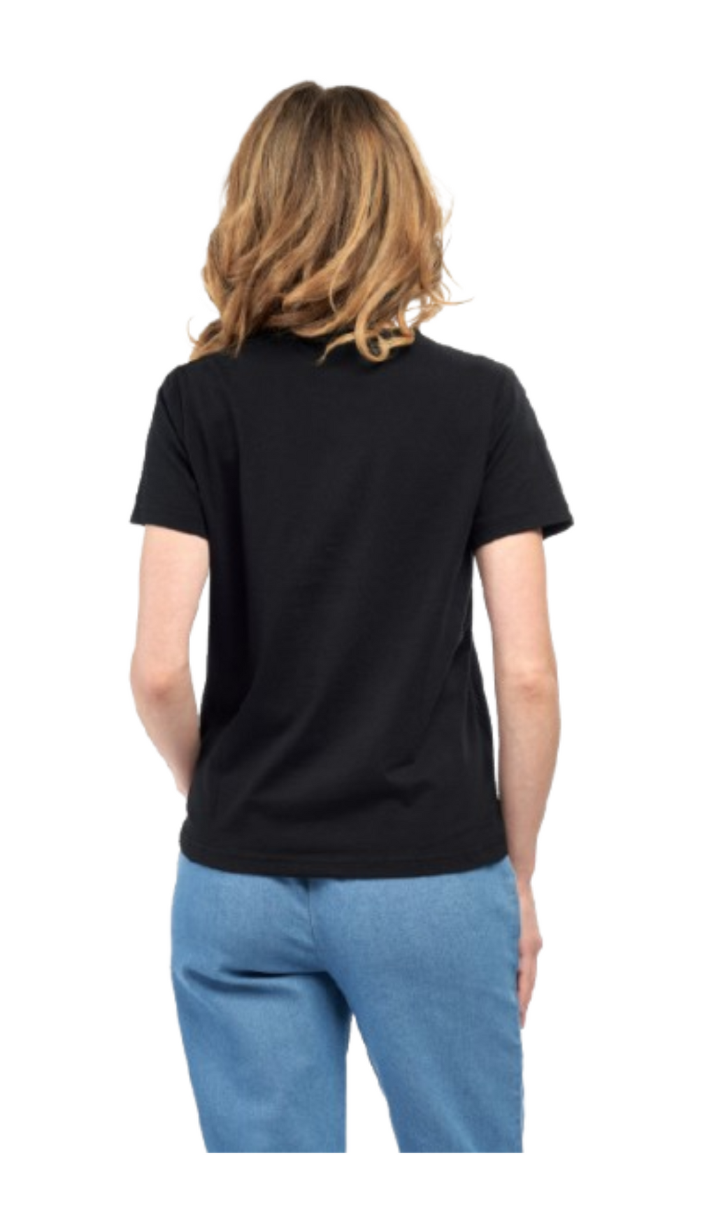 Women's Short Sleeve Crew Neck T-Shirt — Relaxed Fit Cotton Blend