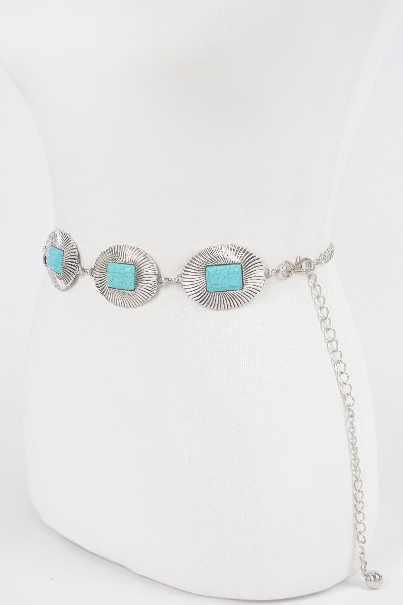 Western Style Metal Chain Belt