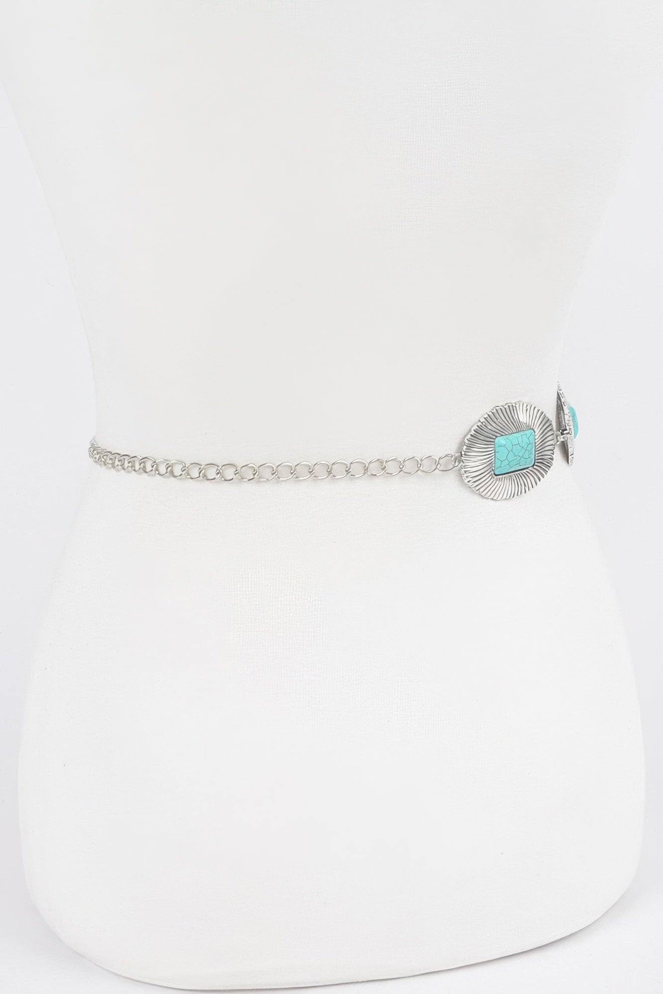 Western Style Metal Chain Belt