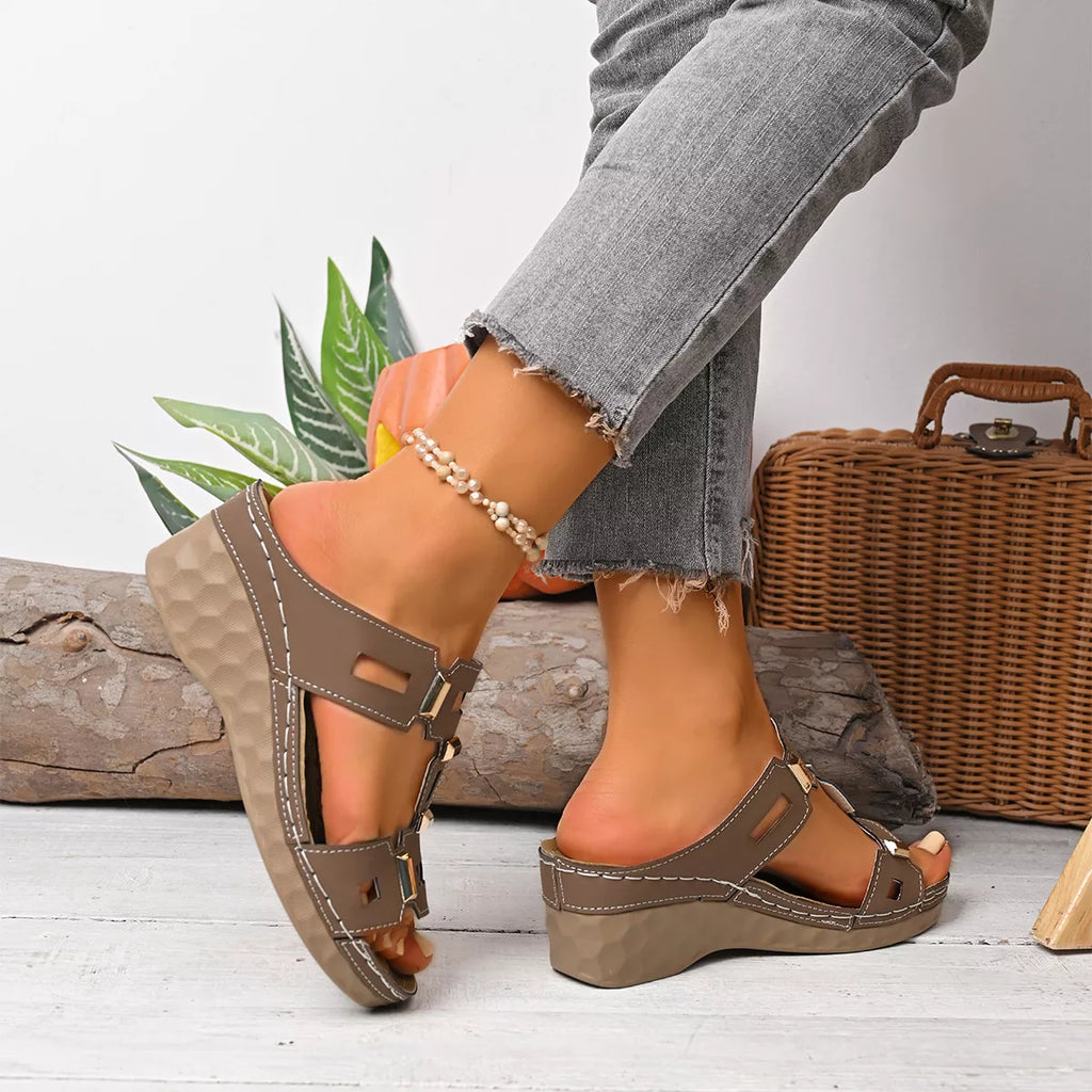 Women's Open Toe Wedge Sandals