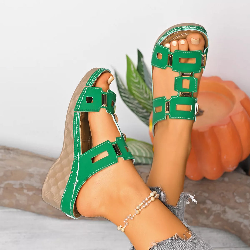 Women's Open Toe Wedge Sandals
